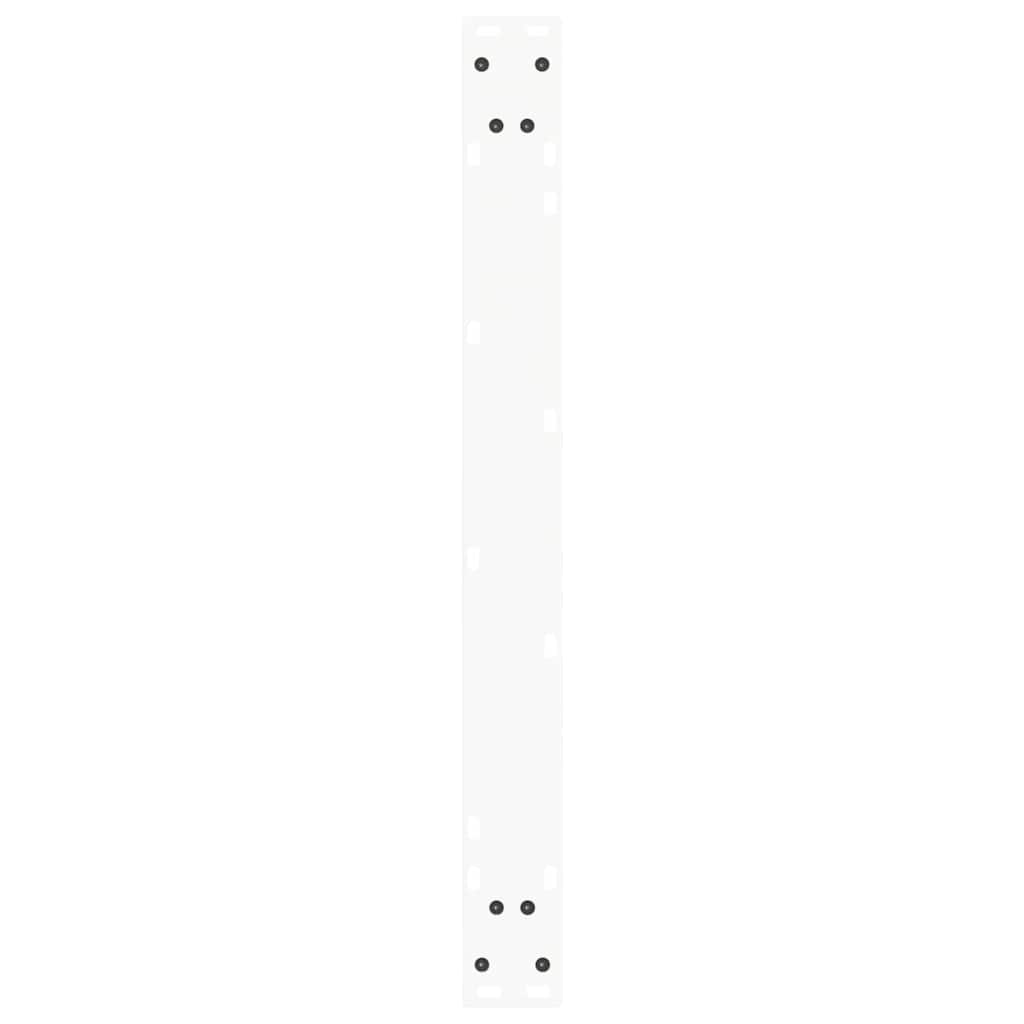 Valgomojo stalo kojelės, 2 vnt., baltos, 80x(72 - 73,3) cm, plienas, V formos - Namų Idėja