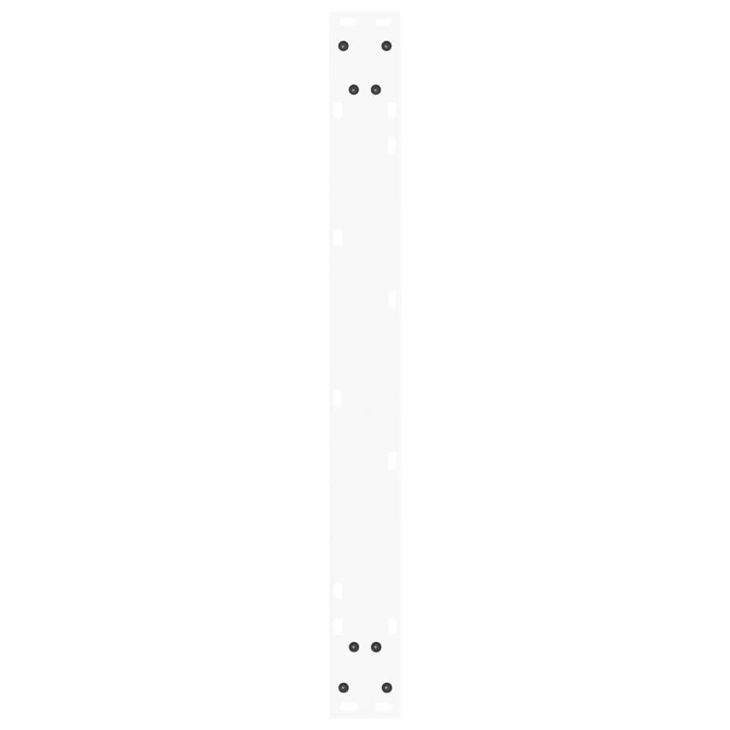Valgomojo stalo kojelės, 2 vnt., baltos, 90x(72 - 73,3) cm, plienas, V formos - Namų Idėja