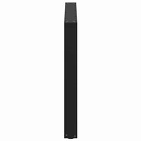 Valgomojo stalo kojelės, 2 vnt., juodos, 100x(72 - 73) cm, plienas, U formos - Namų Idėja