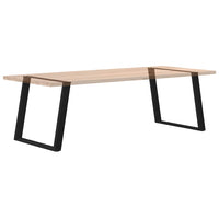Valgomojo stalo kojelės, 2 vnt., juodos, 100x(72 - 73) cm, plienas, U formos - Namų Idėja