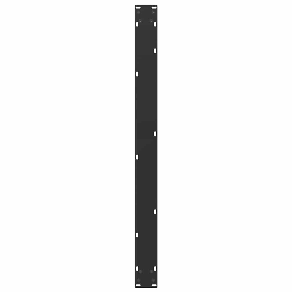 Valgomojo stalo kojelės, 2 vnt., juodos, 100x(72 - 73) cm, plienas, U formos - Namų Idėja