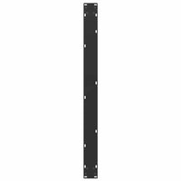 Valgomojo stalo kojelės, 2 vnt., juodos, 100x(72 - 73) cm, plienas, U formos - Namų Idėja