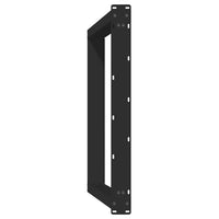 Valgomojo stalo kojelės, 2 vnt., juodos, 100x(72 - 73) cm, plienas, U formos - Namų Idėja