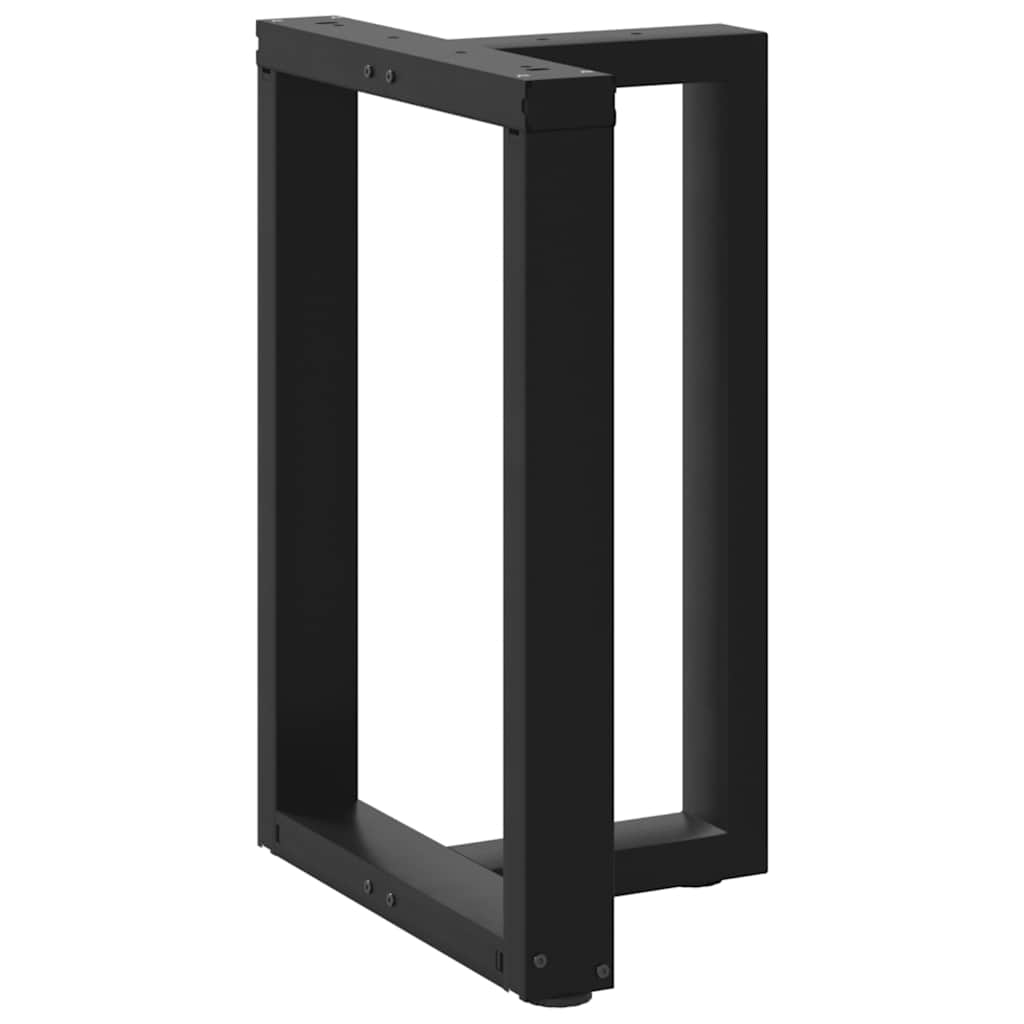 Valgomojo stalo kojelės, 2 vnt., juodos, 60x35x(72 - 73) cm, plienas - Namų Idėja