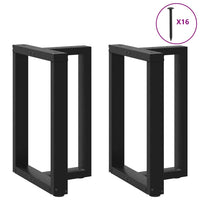 Valgomojo stalo kojelės, 2 vnt., juodos, 60x35x(72 - 73) cm, plienas - Namų Idėja