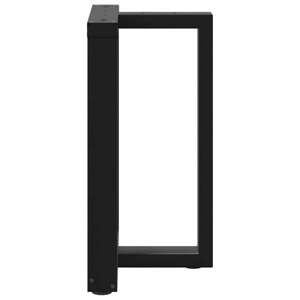 Valgomojo stalo kojelės, 2 vnt., juodos, 60x35x(72 - 73) cm, plienas - Namų Idėja