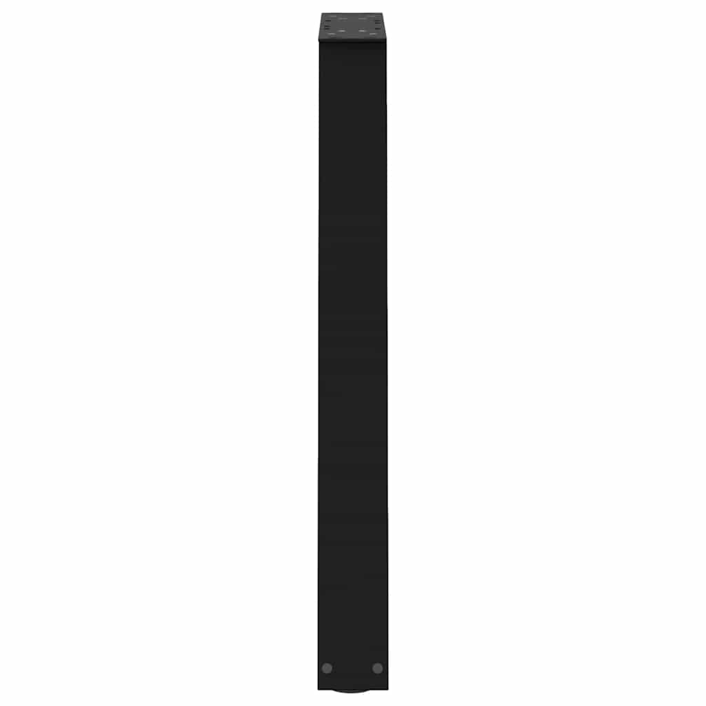 Valgomojo stalo kojelės, 2 vnt., juodos, 60x(72 - 73,3) cm, plienas, V formos - Namų Idėja
