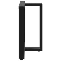 Valgomojo stalo kojelės, 2 vnt., juodos, 70x35x(72 - 73) cm, plienas - Namų Idėja