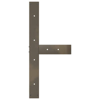 Valgomojo stalo kojelės, 2 vnt., juodos, 70x35x(72 - 73) cm, plienas - Namų Idėja