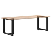 Valgomojo stalo kojelės, 2 vnt., juodos, 70x35x(72 - 73) cm, plienas - Namų Idėja
