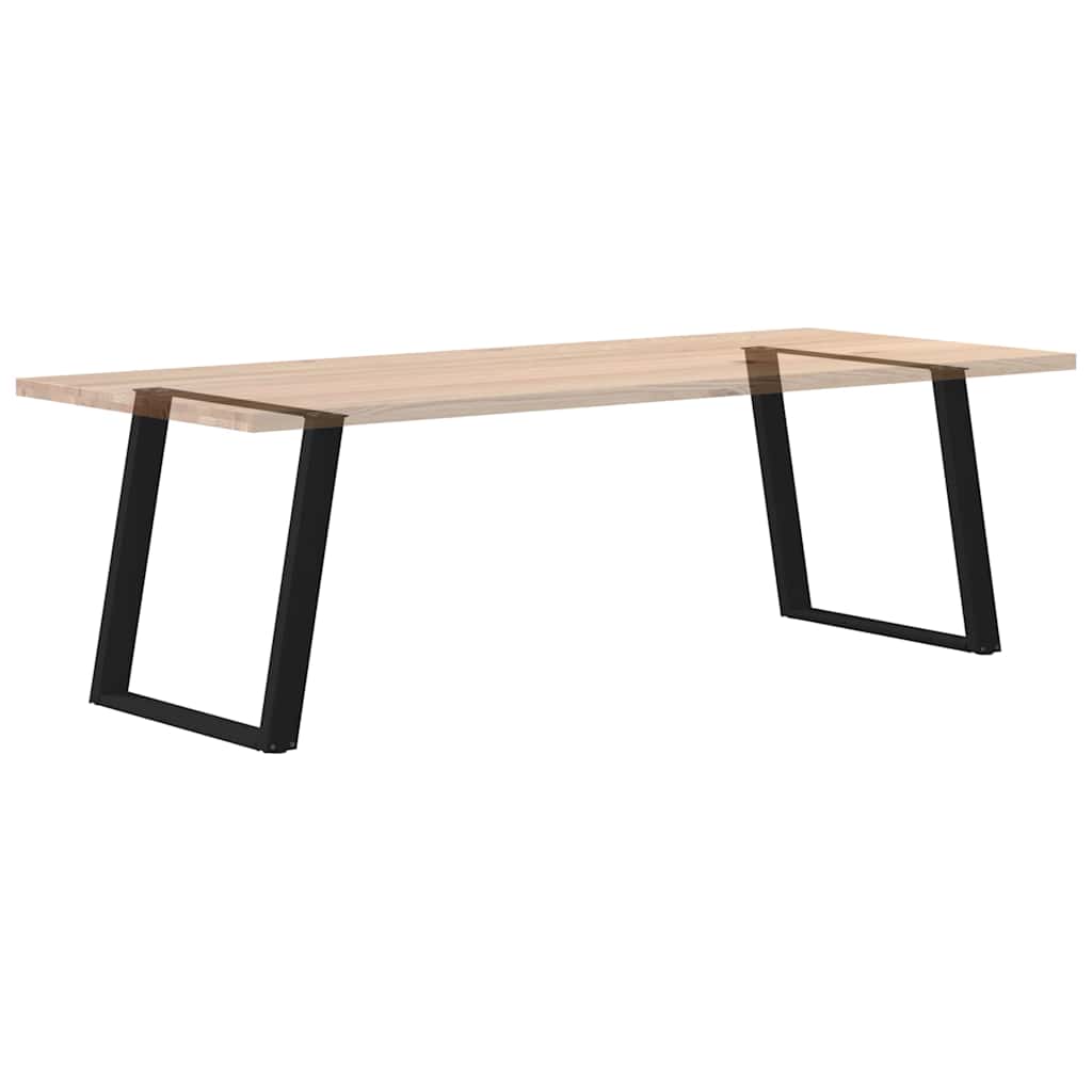 Valgomojo stalo kojelės, 2 vnt., juodos, 70x(72 - 73) cm, plienas, U formos - Namų Idėja