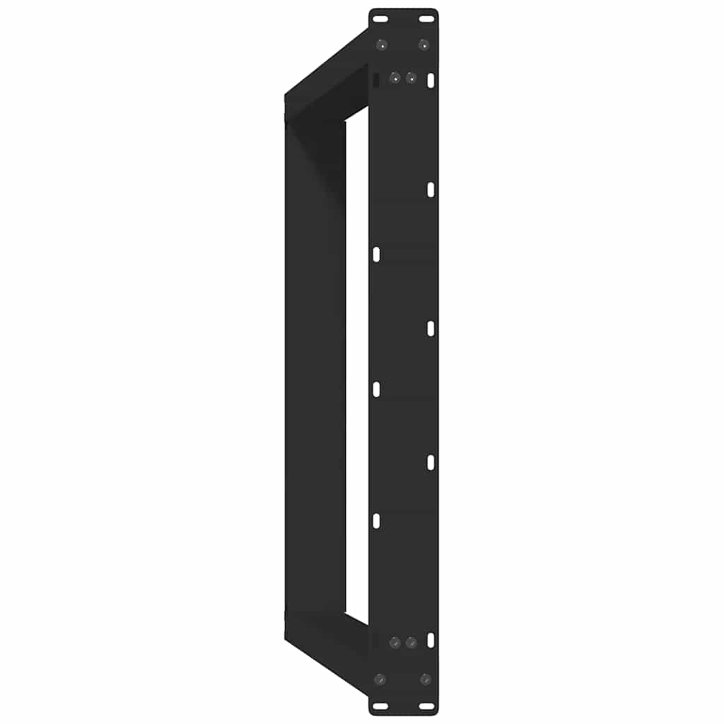 Valgomojo stalo kojelės, 2 vnt., juodos, 70x(72 - 73) cm, plienas, U formos - Namų Idėja