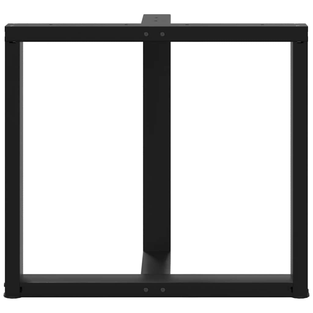 Valgomojo stalo kojelės, 2 vnt., juodos, 80x35x(72 - 73) cm, plienas - Namų Idėja