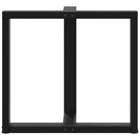 Valgomojo stalo kojelės, 2 vnt., juodos, 80x35x(72 - 73) cm, plienas - Namų Idėja