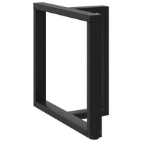 Valgomojo stalo kojelės, 2 vnt., juodos, 80x35x(72 - 73) cm, plienas - Namų Idėja