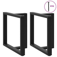 Valgomojo stalo kojelės, 2 vnt., juodos, 80x35x(72 - 73) cm, plienas - Namų Idėja