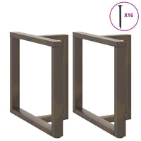Valgomojo stalo kojelės, 2 vnt., juodos, 80x35x(72 - 73) cm, plienas - Namų Idėja