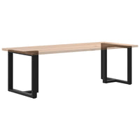 Valgomojo stalo kojelės, 2 vnt., juodos, 80x35x(72 - 73) cm, plienas - Namų Idėja
