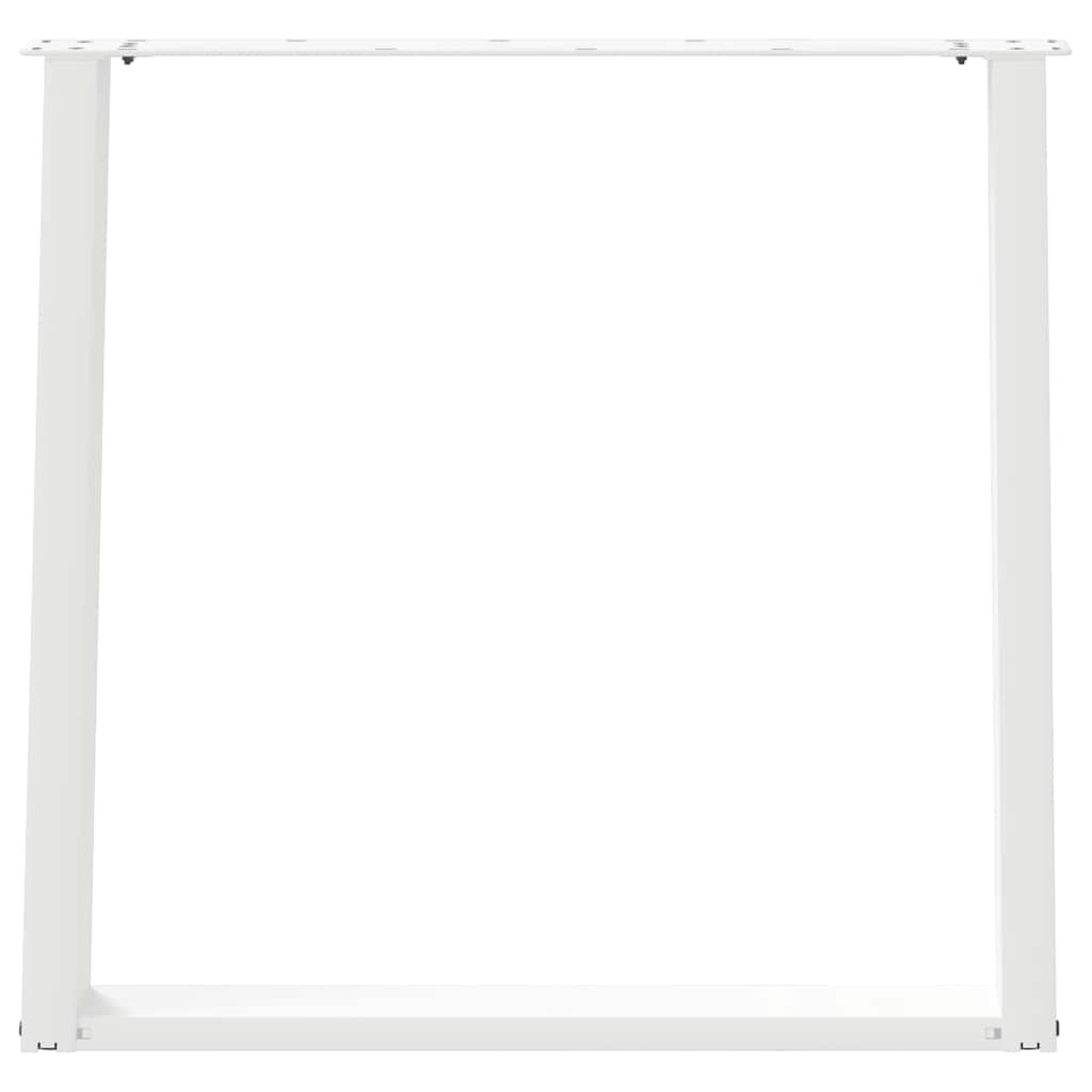 Valgomojo stalo kojelės, 2 vnt., U formos, baltos, 80x(72 - 73) cm, plienas - Namų Idėja