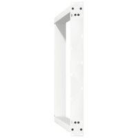 Valgomojo stalo kojelės, 2 vnt., U formos, baltos, 80x(72 - 73) cm, plienas - Namų Idėja