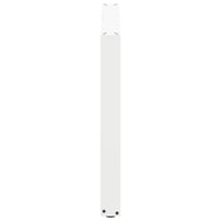 Valgomojo stalo kojelės, 3 vnt., baltos, 100x(72 - 73) cm, plienas, U formos - Namų Idėja