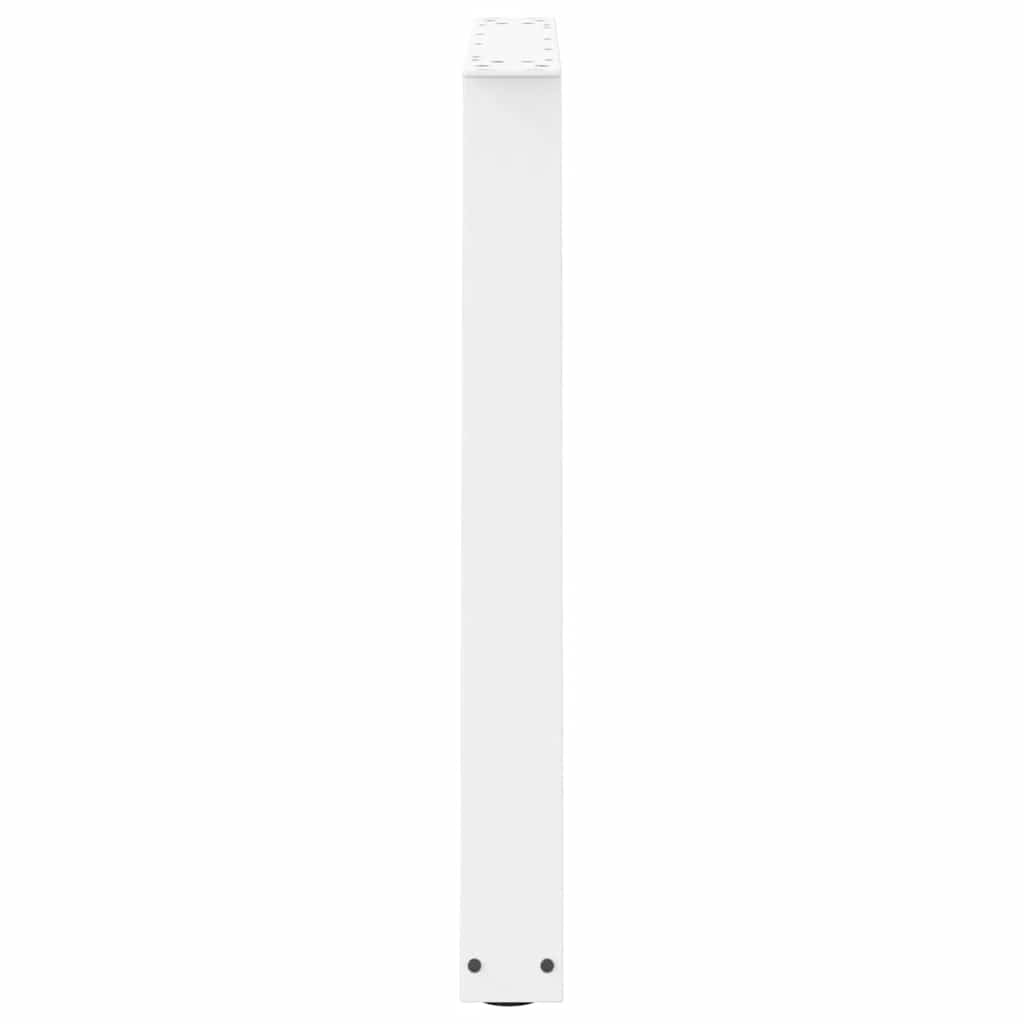 Valgomojo stalo kojelės, 3 vnt., baltos, 70x(72 - 73,3) cm, plienas, V formos - Namų Idėja
