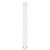 Valgomojo stalo kojelės, 3 vnt., baltos, 70x(72 - 73,3) cm, plienas, V formos - Namų Idėja