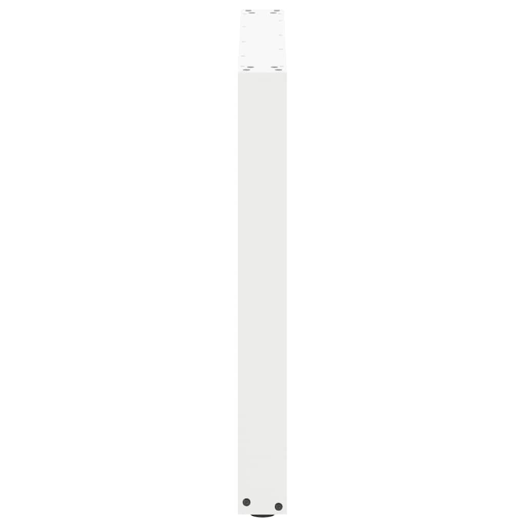 Valgomojo stalo kojelės, 3 vnt., baltos, 80x(72 - 73) cm, plienas, U formos - Namų Idėja