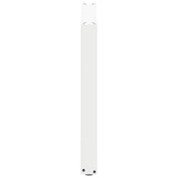 Valgomojo stalo kojelės, 3 vnt., baltos, 80x(72 - 73) cm, plienas, U formos - Namų Idėja