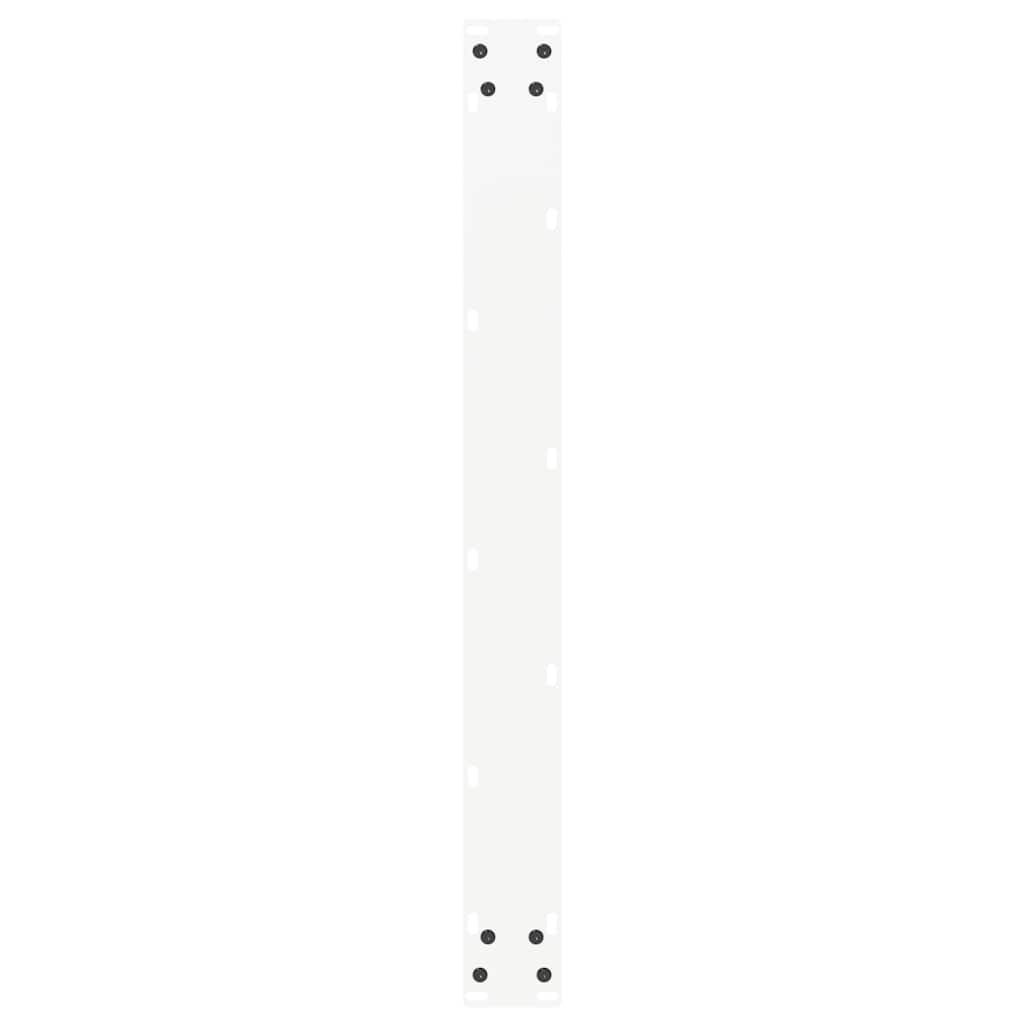 Valgomojo stalo kojelės, 3 vnt., baltos, 80x(72 - 73) cm, plienas, U formos - Namų Idėja