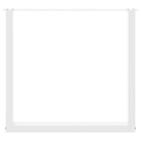 Valgomojo stalo kojelės, 3 vnt., baltos, 80x(72 - 73) cm, plienas, U formos - Namų Idėja