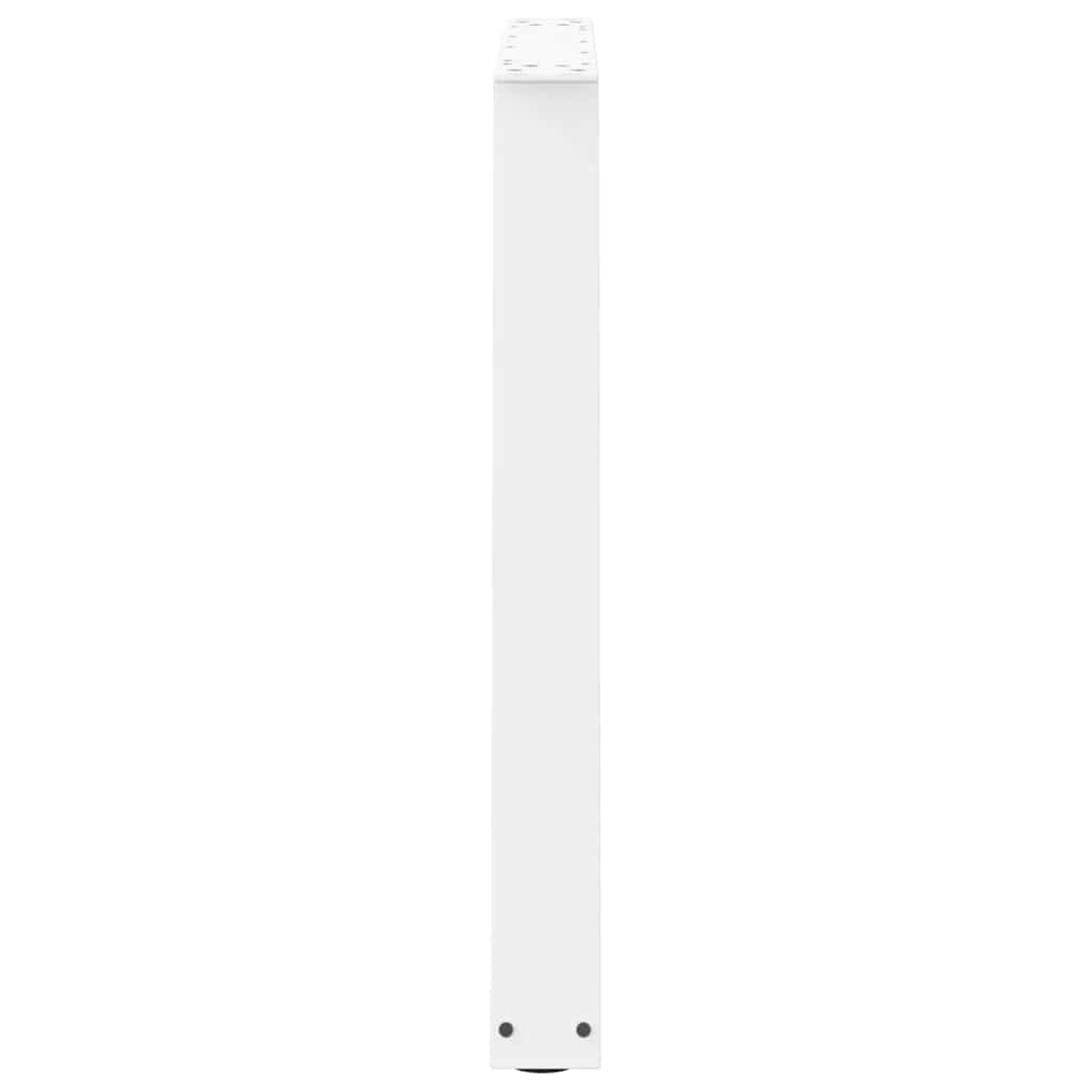 Valgomojo stalo kojelės, 3 vnt., baltos, 80x(72 - 73,3) cm, plienas, V formos - Namų Idėja
