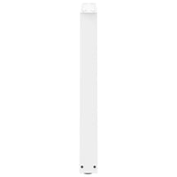 Valgomojo stalo kojelės, 3 vnt., baltos, 80x(72 - 73,3) cm, plienas, V formos - Namų Idėja