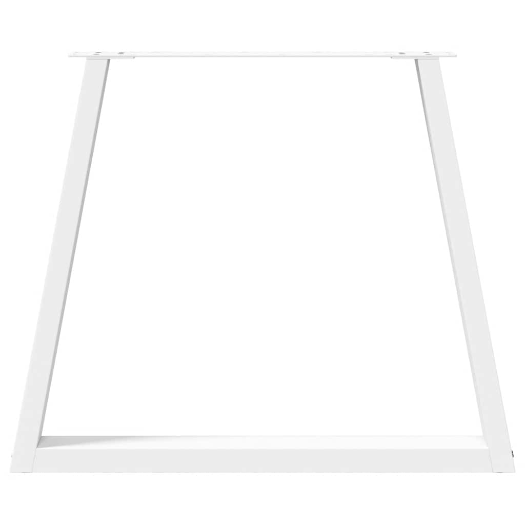 Valgomojo stalo kojelės, 3 vnt., baltos, 80x(72 - 73,3) cm, plienas, V formos - Namų Idėja