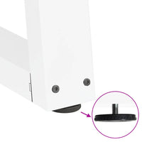 Valgomojo stalo kojelės, 3 vnt., baltos, 80x(72 - 73,3) cm, plienas, V formos - Namų Idėja