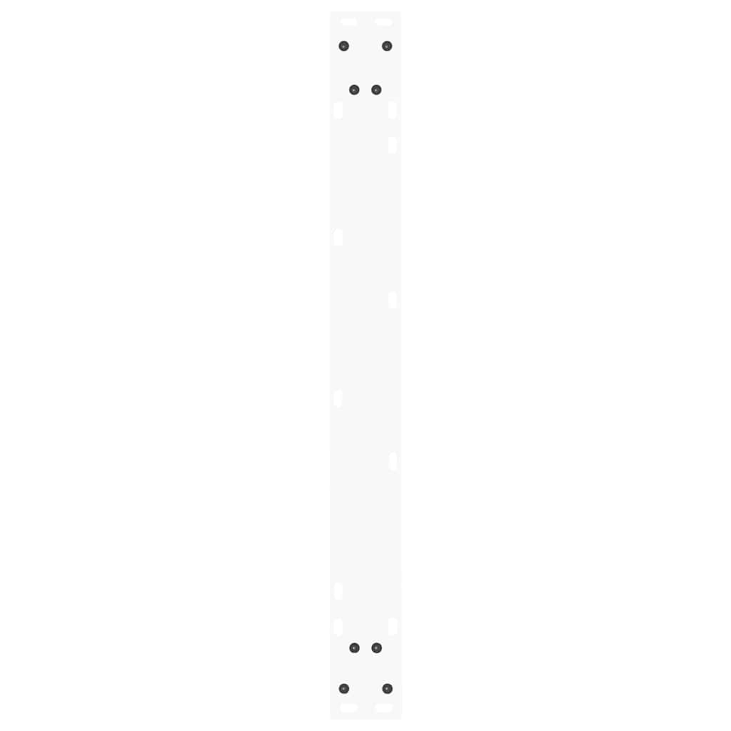 Valgomojo stalo kojelės, 3 vnt., baltos, 80x(72 - 73,3) cm, plienas, V formos - Namų Idėja