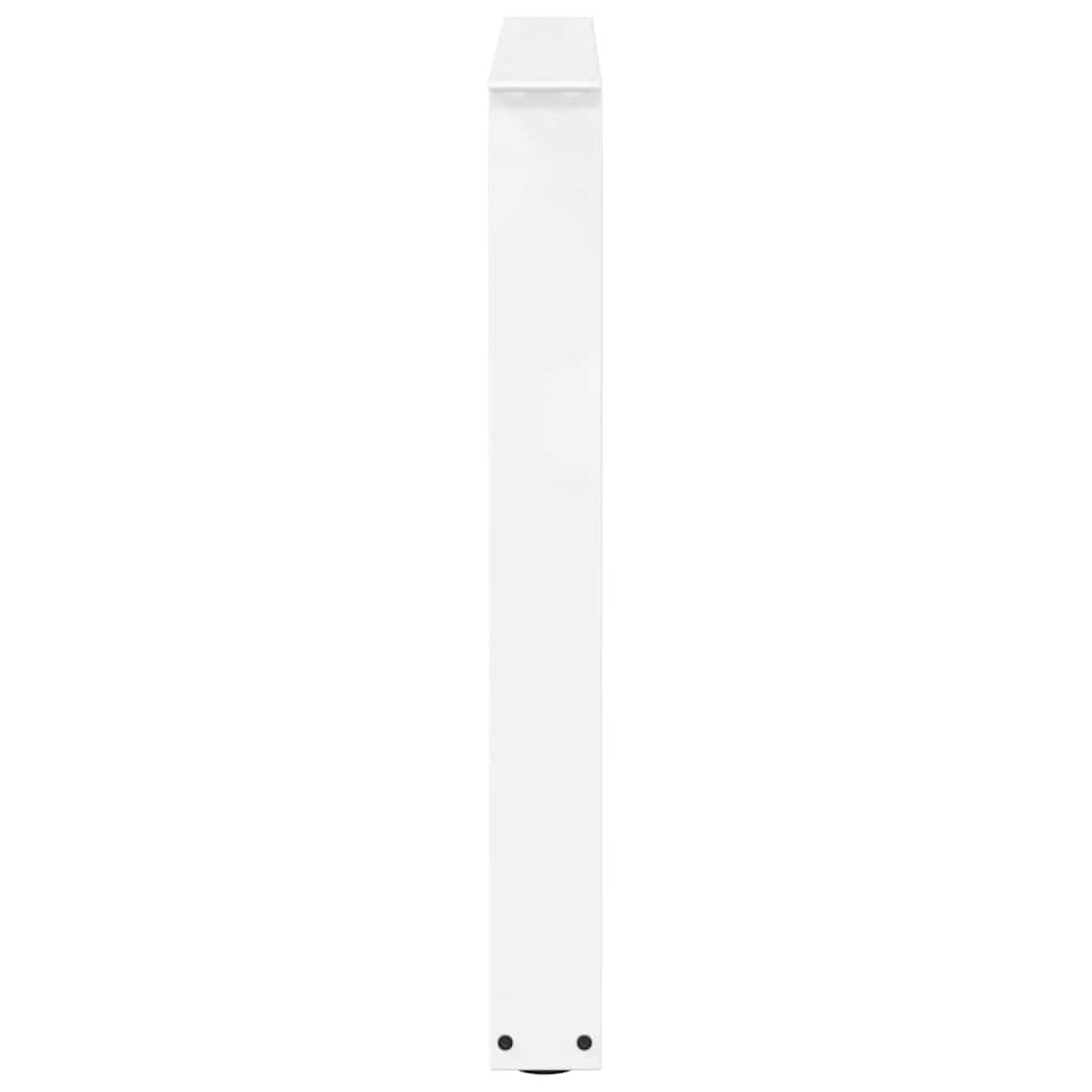 Valgomojo stalo kojelės, 3 vnt., baltos, 80x(72 - 73,3) cm, plienas, V formos - Namų Idėja
