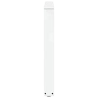 Valgomojo stalo kojelės, 3 vnt., baltos, 90x(72 - 73,3) cm, plienas, V formos - Namų Idėja