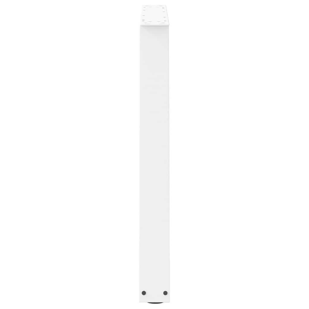 Valgomojo stalo kojelės, 3 vnt., baltos, 90x(72 - 73,3) cm, plienas, V formos - Namų Idėja