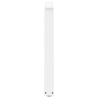 Valgomojo stalo kojelės, 3 vnt., baltos, 90x(72 - 73,3) cm, plienas, V formos - Namų Idėja
