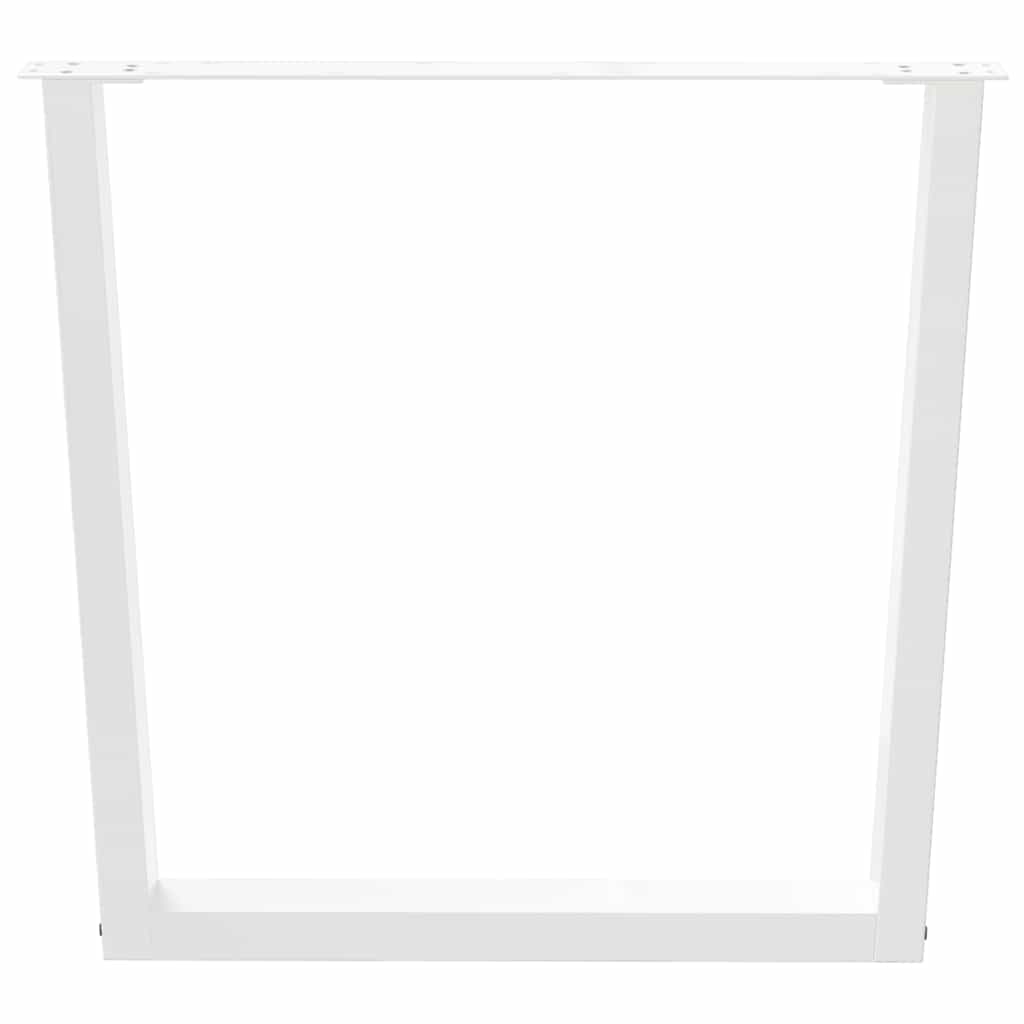 Valgomojo stalo kojelės, 3 vnt., baltos, 90x(72 - 73,3) cm, plienas, V formos - Namų Idėja