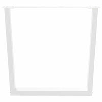 Valgomojo stalo kojelės, 3 vnt., baltos, 90x(72 - 73,3) cm, plienas, V formos - Namų Idėja
