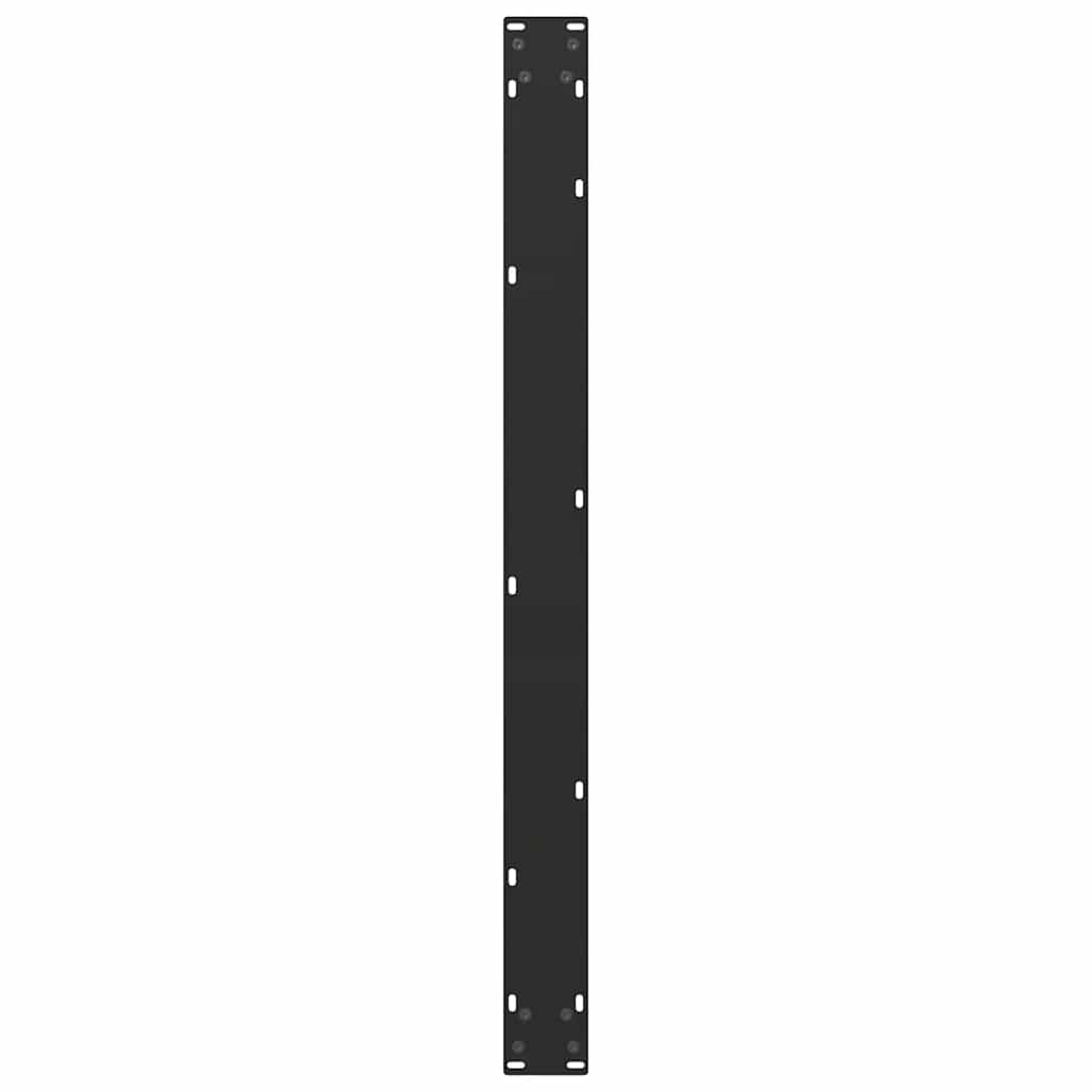 Valgomojo stalo kojelės, 3 vnt., juodos, 100x(72 - 73) cm, plienas, U formos - Namų Idėja