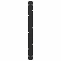 Valgomojo stalo kojelės, 3 vnt., juodos, 100x(72 - 73) cm, plienas, U formos - Namų Idėja