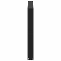 Valgomojo stalo kojelės, 3 vnt., juodos, 80x(72 - 73) cm, plienas, U formos - Namų Idėja