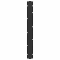 Valgomojo stalo kojelės, 3 vnt., juodos, 80x(72 - 73) cm, plienas, U formos - Namų Idėja