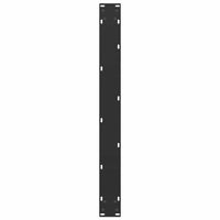 Valgomojo stalo kojelės, 3 vnt., juodos, 90x(72 - 73) cm, plienas, U formos - Namų Idėja