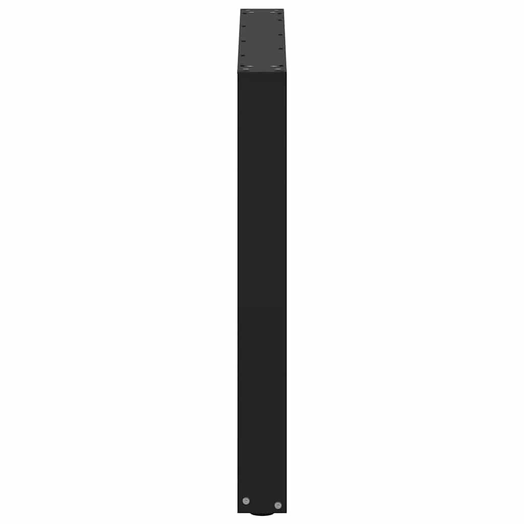 Valgomojo stalo kojelės, 3 vnt., juodos, 90x(72 - 73) cm, plienas, U formos - Namų Idėja