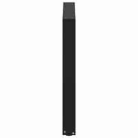 Valgomojo stalo kojelės, 3 vnt., juodos, 90x(72 - 73) cm, plienas, U formos - Namų Idėja