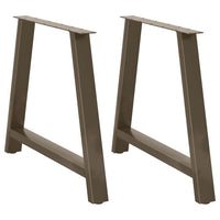 Valgomojo stalo kojelės, A formos, 2 vnt., 100 x (72 - 73) cm, plienas - Namų Idėja
